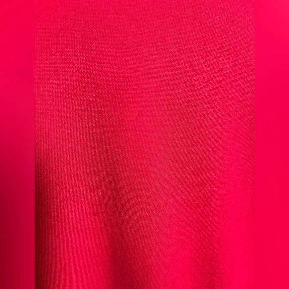 Lane Bryant Women’s Vibrant Red Three Quarter Inch Sleeve Tee - Picture 6 of 9